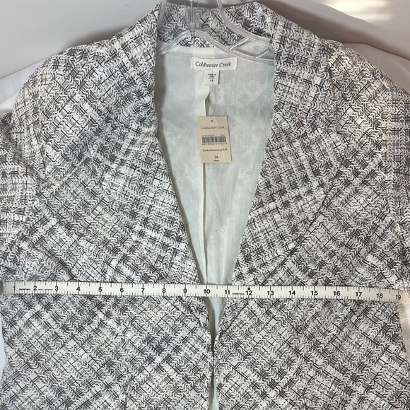 Coldwater Creek 3/4 sleeve basketweave jacket - new with tags - Picture 3 of 5